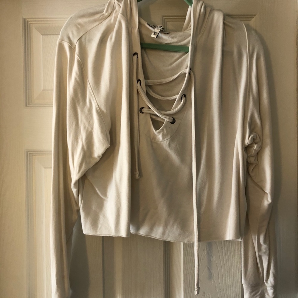 Express One Eleven Crop Sweatshirt